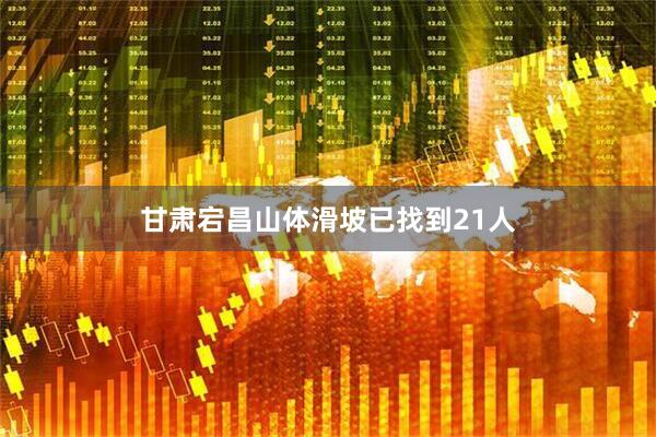 甘肃宕昌山体滑坡已找到21人