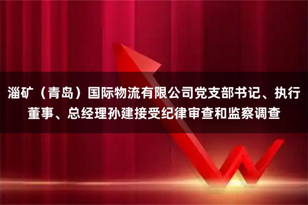 淄矿（青岛）国际物流有限公司党支部书记、执行董事、总经理孙建接受纪律审查和监察调查